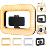 Cell Phone Light for Video Recording, Handheld Phone Stabilizer with Light, 8000mAh LED Selfie Phones Ring